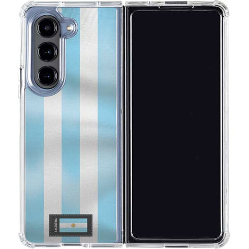 Argentina Soccer Flag Galaxy Z Fold5 5G Clear Case